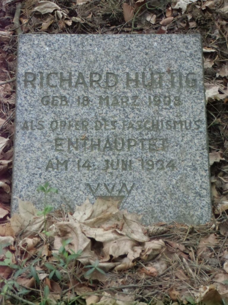 Grabstein von Richard Hüttig