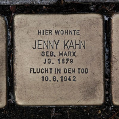 Stolperstein für Jenny Kahn, geb. Marx
