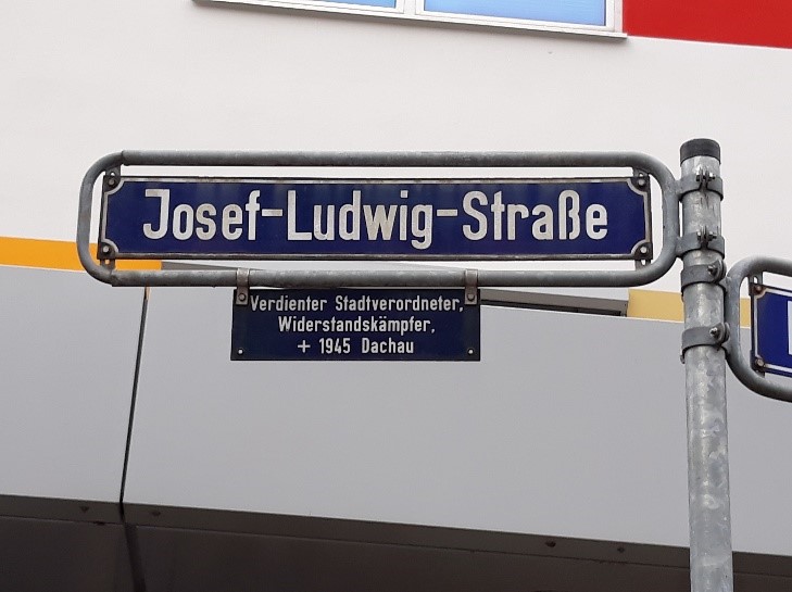Schild der Josef-Ludwig-Straße in Limburg (Lahn)