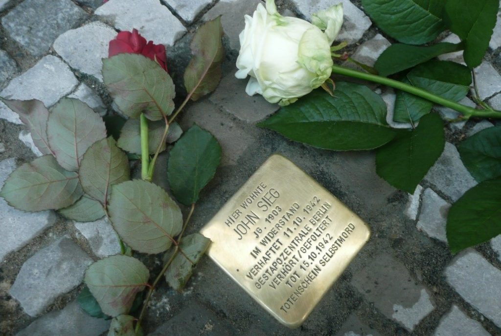 Stolperstein für John Sieg