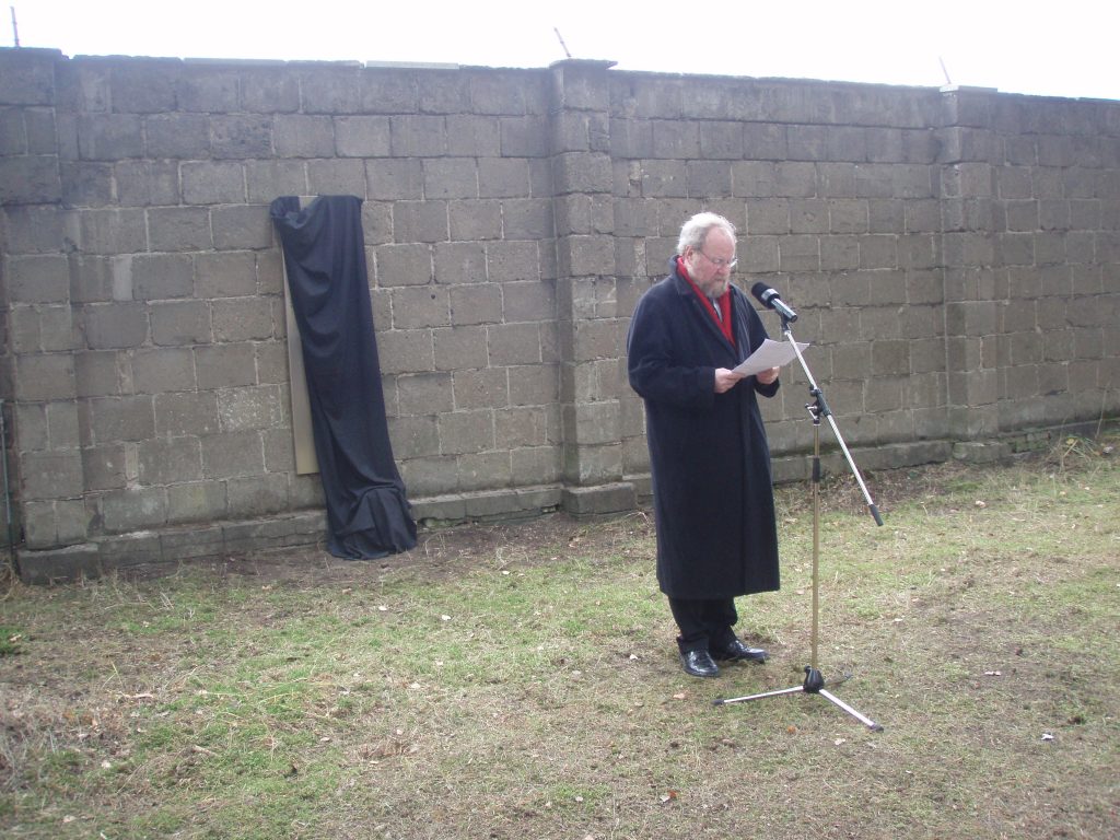Wolfgang Thierse anlässlich der Einweihung der Gedenktafel für Lorenz Breunig in der Gedenkstätte des KZ Sachsenhausen