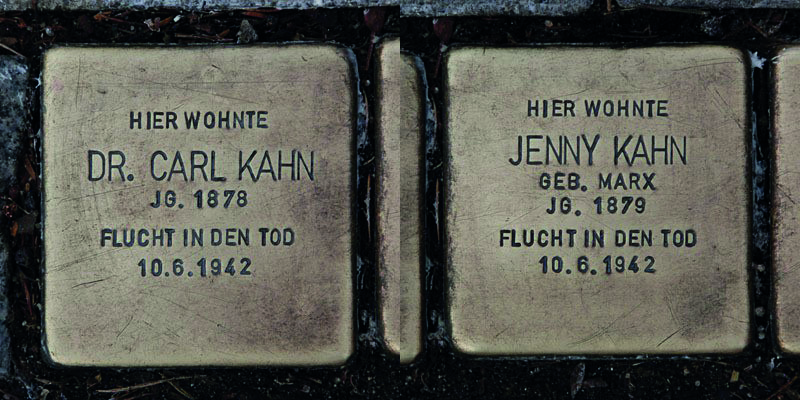 Kahn, Dr. Carl und Ehefrau Jenny