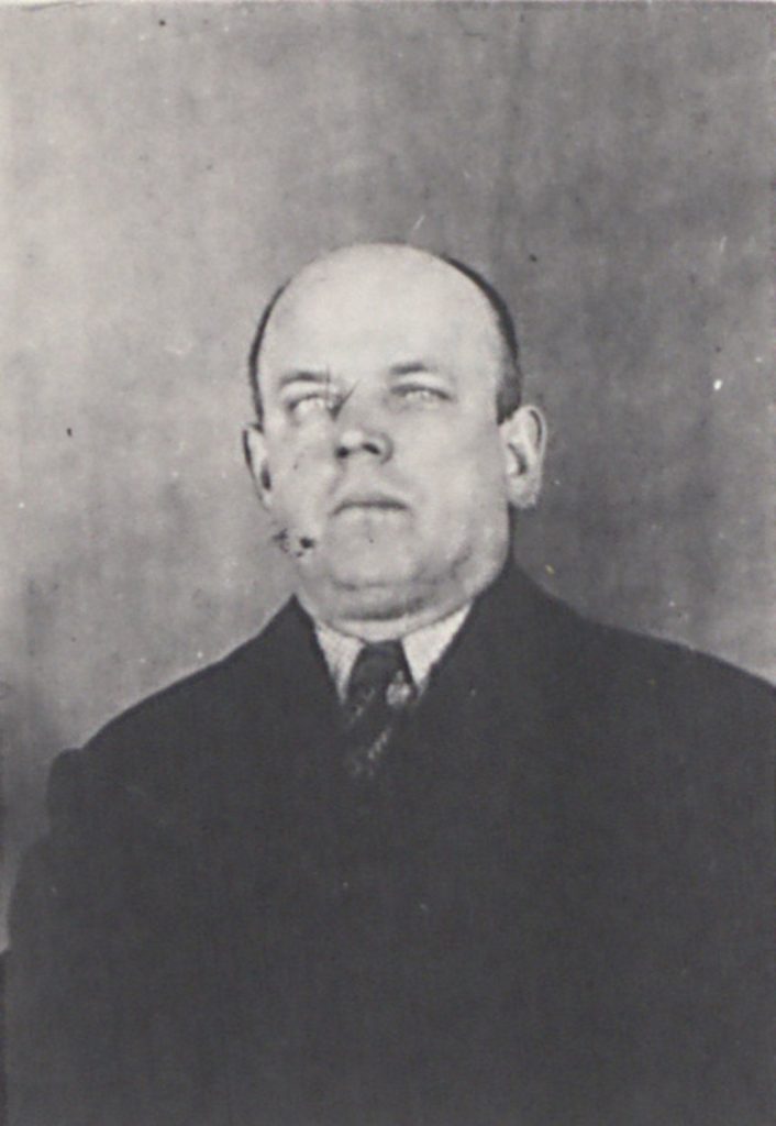 Erkennungsdienstliche Aufnahme der Gestapo von Bernhard Grzebellus