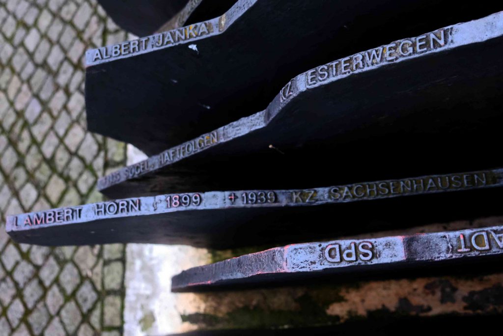 Gedenktafel für Lambert Horn vor dem Reichstag in Berlin