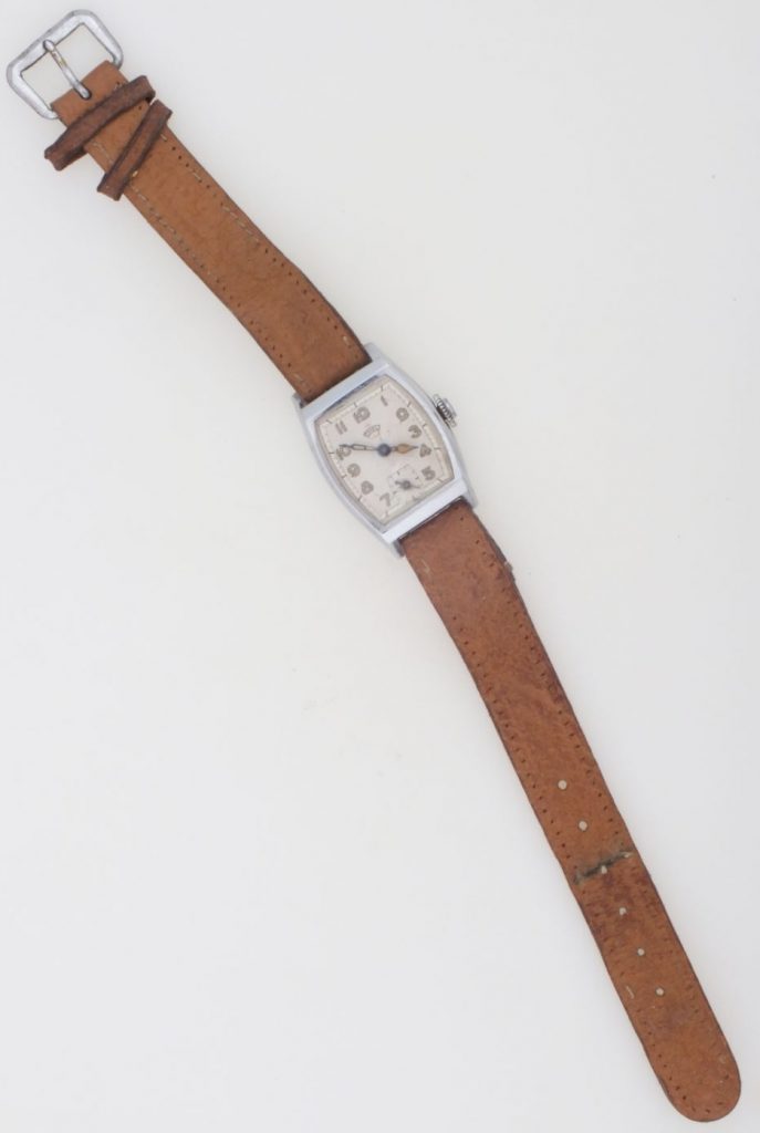 Armbanduhr von Otto Rehschuh, zurückgelassen in der Effektenkammer vom KZ Neuengamme