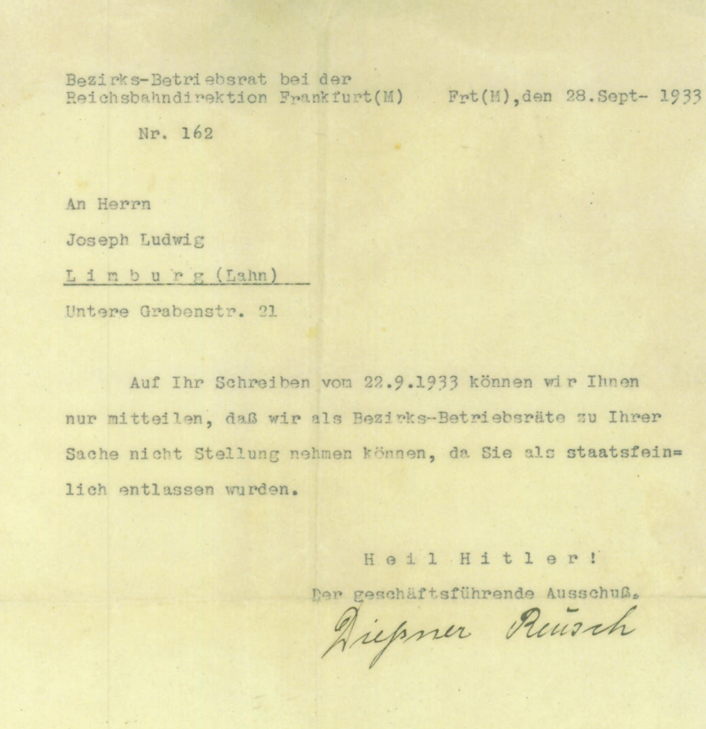 Stellungnahme des Bezirks-Betriebsrats zur Entlassung von Josef Ludwig
